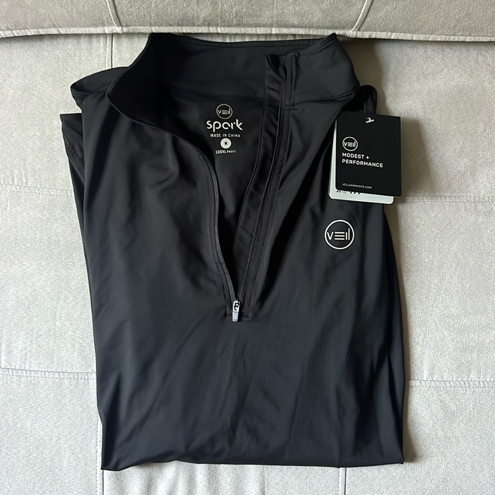Long Black Exercise Jacket